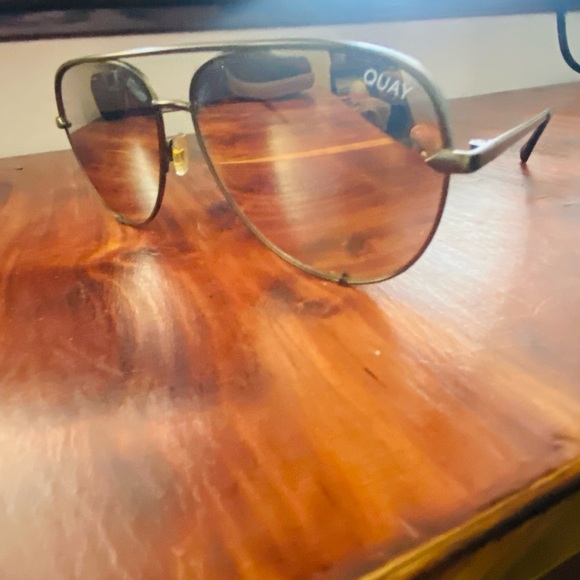 Quay Australia Gold Aviator and Black Square Sunglasses - Picture 14 of 14